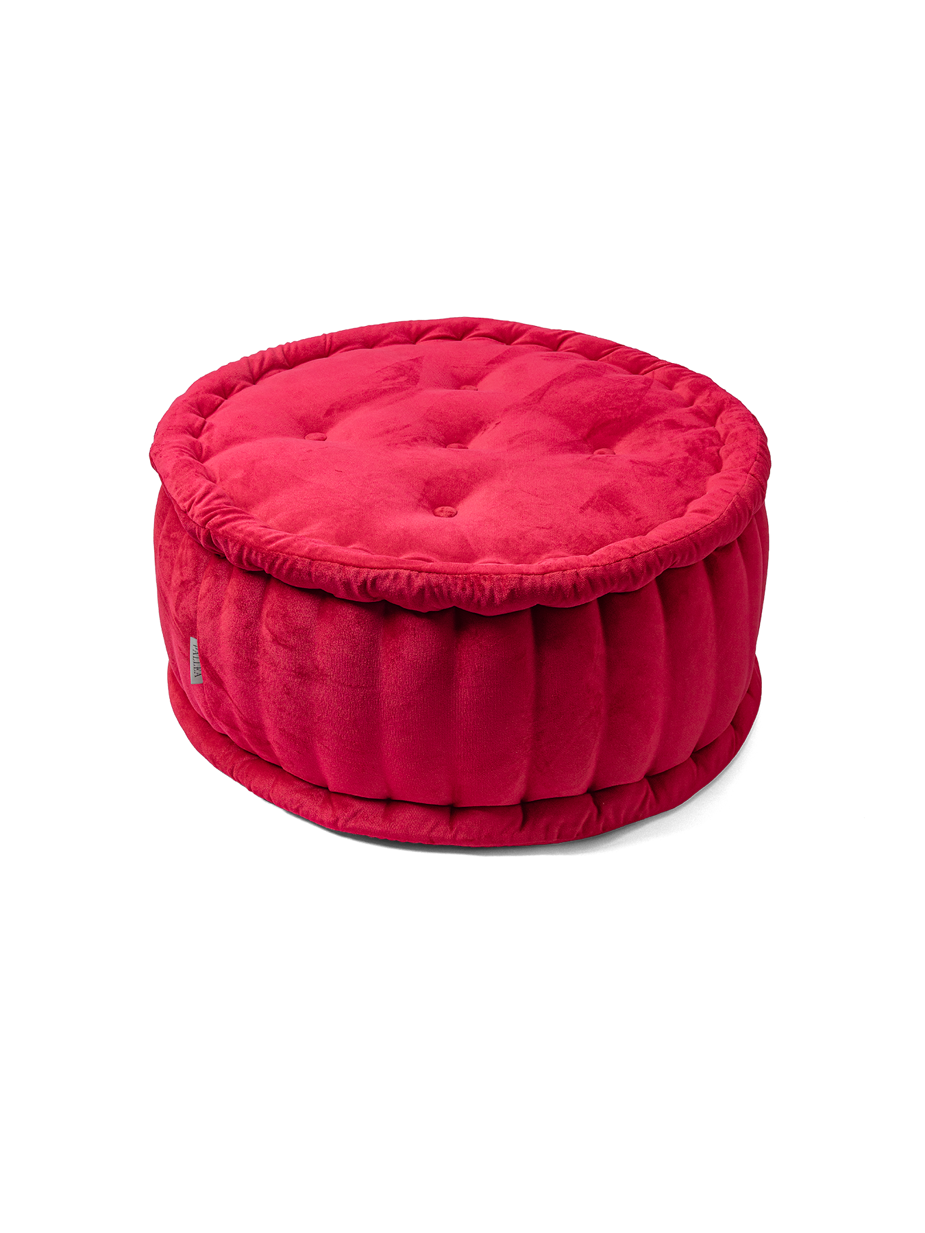 Fuşya Kadife Pouff